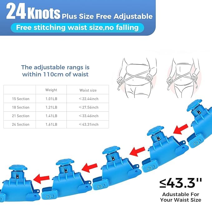Smart Hula Hoops Ring , Adult Fitness for Weight Loss, 2 in 1 Abdomen Fitness Massage