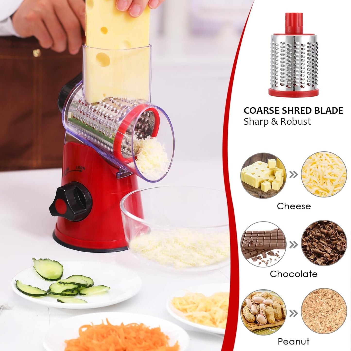 Heavy Duty Multi Function Vegetable Slicer & Cutter with 3-Month Warranty | Premium Quality