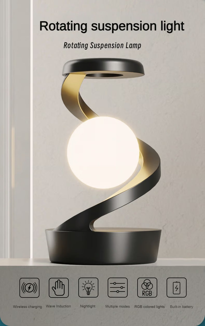 Rotating Moon Lamp with Wireless Charging, First time in India