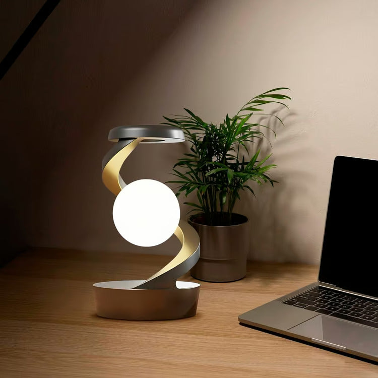 Rotating Moon Lamp with Wireless Charging, First time in India