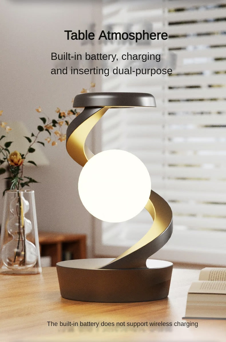 Rotating Moon Lamp with Wireless Charging, First time in India