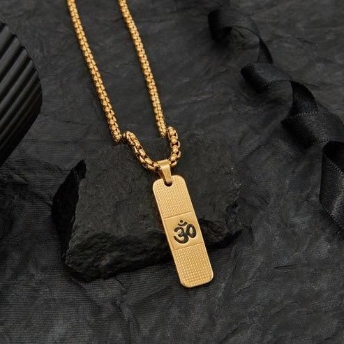 Genuine OM Necklace for Men with Premium Look