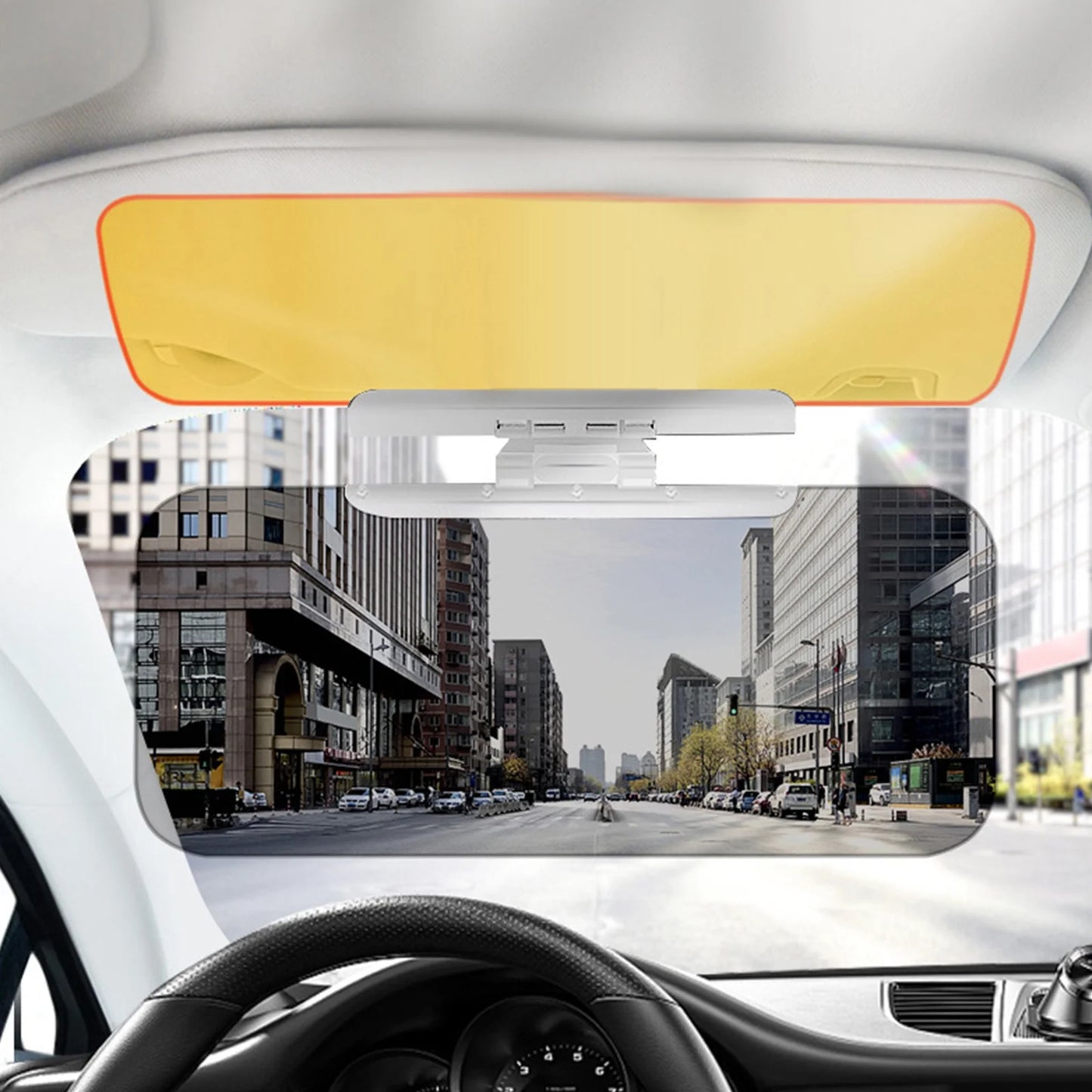 Car Day and Night Anti-Glare Visor, 2 in 1 Automobile Sun Anti-UV Block