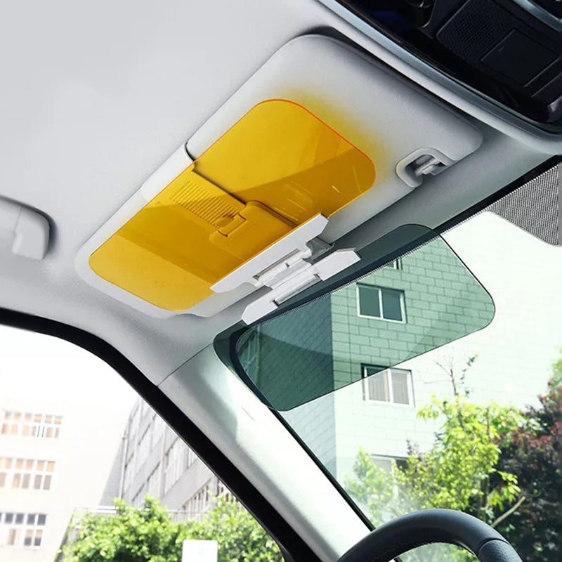 Car Day and Night Anti-Glare Visor, 2 in 1 Automobile Sun Anti-UV Block