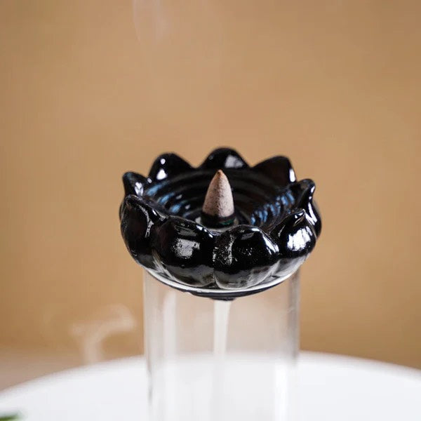 Shivling Smoke Fountain Incense Holder with 10 Free Backflow Cones