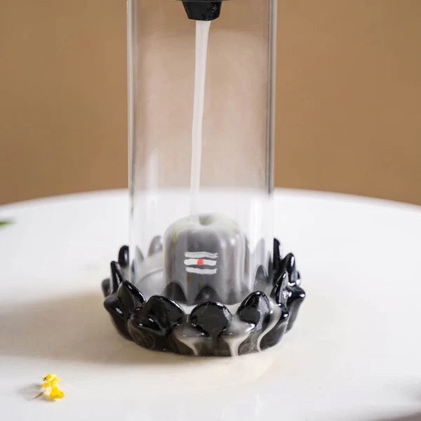 Shivling Smoke Fountain Incense Holder with 10 Free Backflow Cones