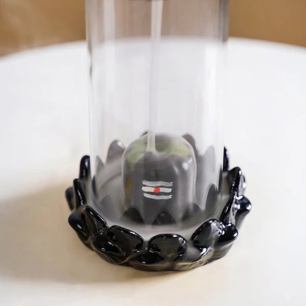 Shivling Smoke Fountain Incense Holder with 10 Free Backflow Cones