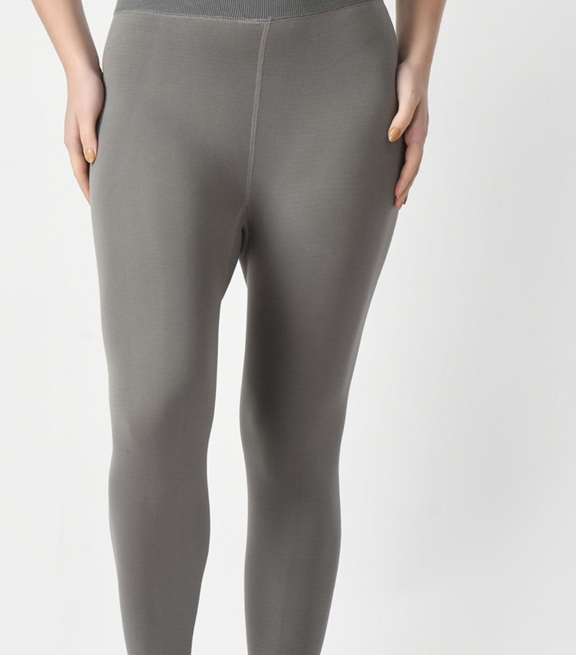 Warm Fleece Lined Leggings with Socks | Single & Dual Tone